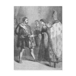 Small Marriage Of Henry Viii And Catherine Parr Postinvitations Front View