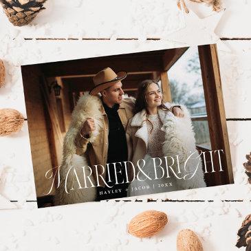 married and bright vintage elegance wedding holiday invitations