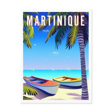martinique vintage vacation beach postinvitations