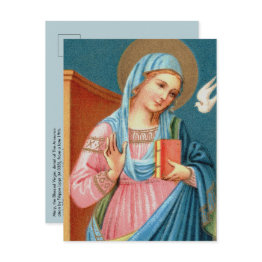 Small Mary, From F. Lippi’s Annunciation (detail; M 038) Postinvitations Front View