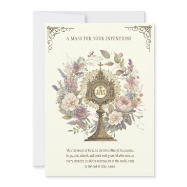 mass offering floral divine praises eucharist invitations