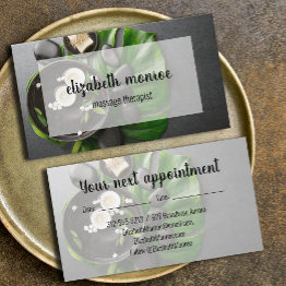 Small Massage Therapist Spa Appointment Invitations Front View
