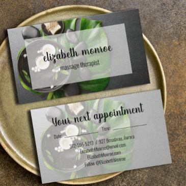 massage therapist spa appointment invitations