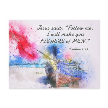 matthew 4:19 i will make you fishers of men bible postinvitations