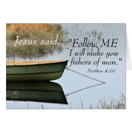 Small Matthew 4:19 I Will Make You Fishers Of Men, Invitations Front View