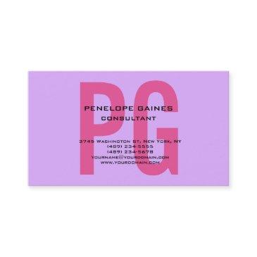 mauve mallow pink original classical chic monogram business invitations