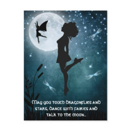 Small May You Dance With Fairies Irish Dance Hard Shoe Postinvitations Front View