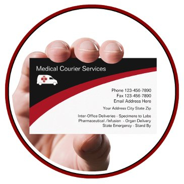 medical courier services business invitations