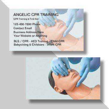 medical cpr and first aid training business invitations