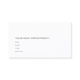 Small Medical Doctor Therapist Appointment Reminder Front View