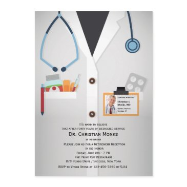 medical staff photo retirement invitation