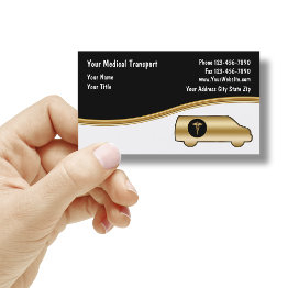 Small Medical Transport Business Invitations Front View