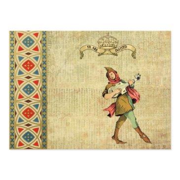 medieval bard wedding invites