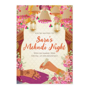 mehndi invite & digital mehendi invitation