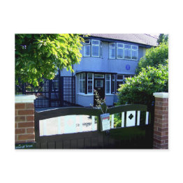 Small Mendips. Childhood Home Of John Lennon Postinvitations Front View