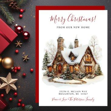 merry christmas new home moving announcement