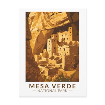 mesa verde national park cliff palace travel art postinvitations