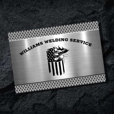 metal welding fabricator contractor professional business invitations