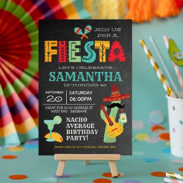 mexican fiesta birthday party invitation