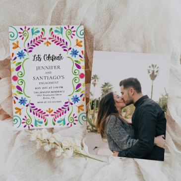 mexican fiesta let's celebrate engagement party i invitation
