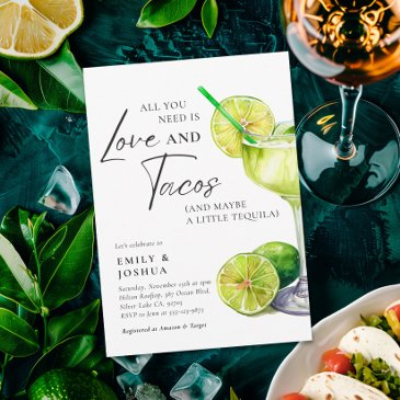 mexican fiesta margarita couples shower invitation