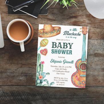 mexican fiesta muchacho baby shower budget invite