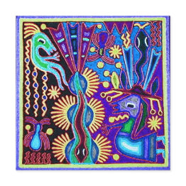 Small Mexico Mexican Mayan Aztec Latinx Hispanic Latina Invitation Front View