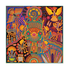 Small Mexico Mexican Mayan Aztec Latinx Hispanic Latina Invitation Front View