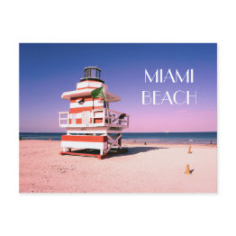 Small Miami Beach #01 Postinvitations Front View