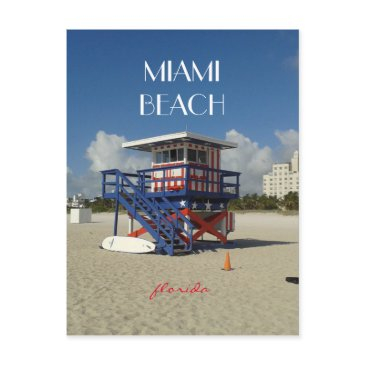 miami beach lifeguard ocean patrol #02 postinvitations