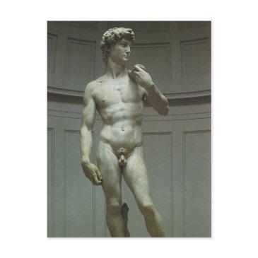 michelangelo's statue of david postinvitations