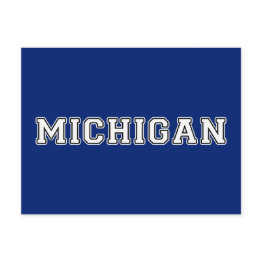 Small Michigan Postinvitations Front View
