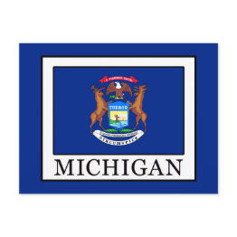 Small Michigan Postinvitations Front View