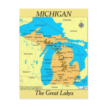 michigan state map postinvitations