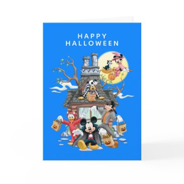mickey and friends haunted house invitations