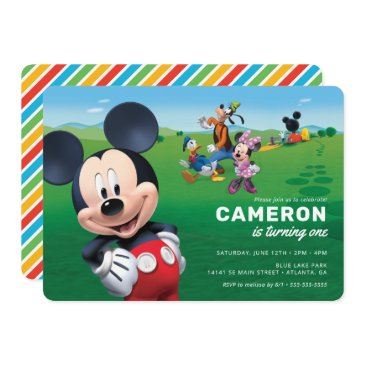 mickey mouse clubhouse birthday invitation
