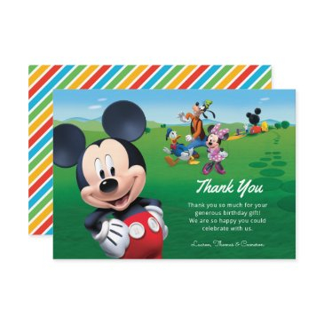 mickey mouse clubhouse birthday thank you