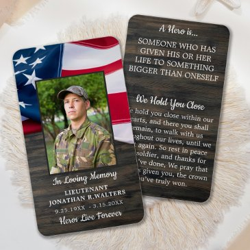 military memorial flag fallen soldier prayer invitations