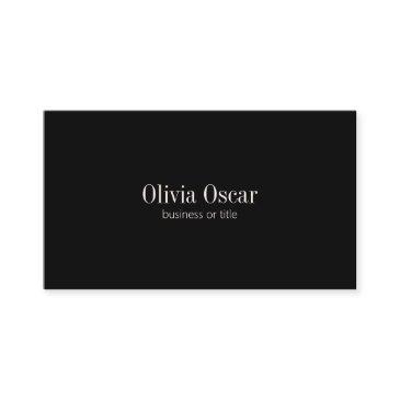 minimal simple black elegant job title name custom business invitations