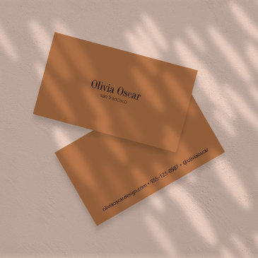 minimal simple terracotta black clean space modern business invitations