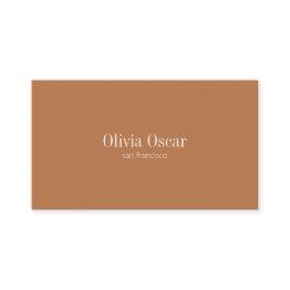 Small Minimal Simple Terracotta White Clean Space Modern Business Invitations Front View