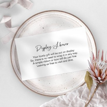 minimalist display shower enclosure invitations
