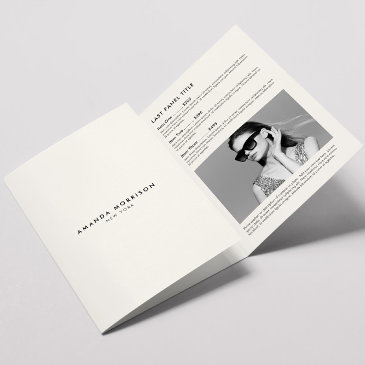 minimalist luxury boutique ivory brochure