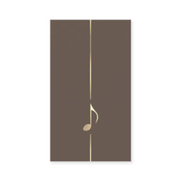 Small Minimalist Music Eighth Note Business Invitations Front View