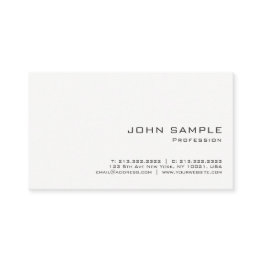 Small Minimalist Professional Modern White Matte Business Invitations Front View