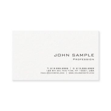 minimalist professional modern white matte business invitations