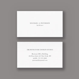 Small Minimalist Simple Plain Professional Template Business Invitations Front View