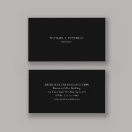Small Minimalist Simple Plain Professional Template Business Invitations Front View