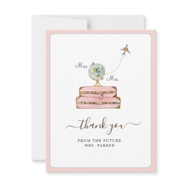 miss to mrs. bridal shower flat invitation