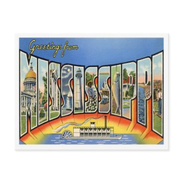 mississippi greetings from us states postinvitations